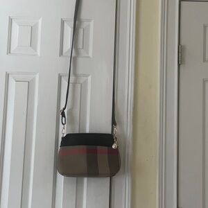 EflyterStylish Black and Brown Crossbody Bag